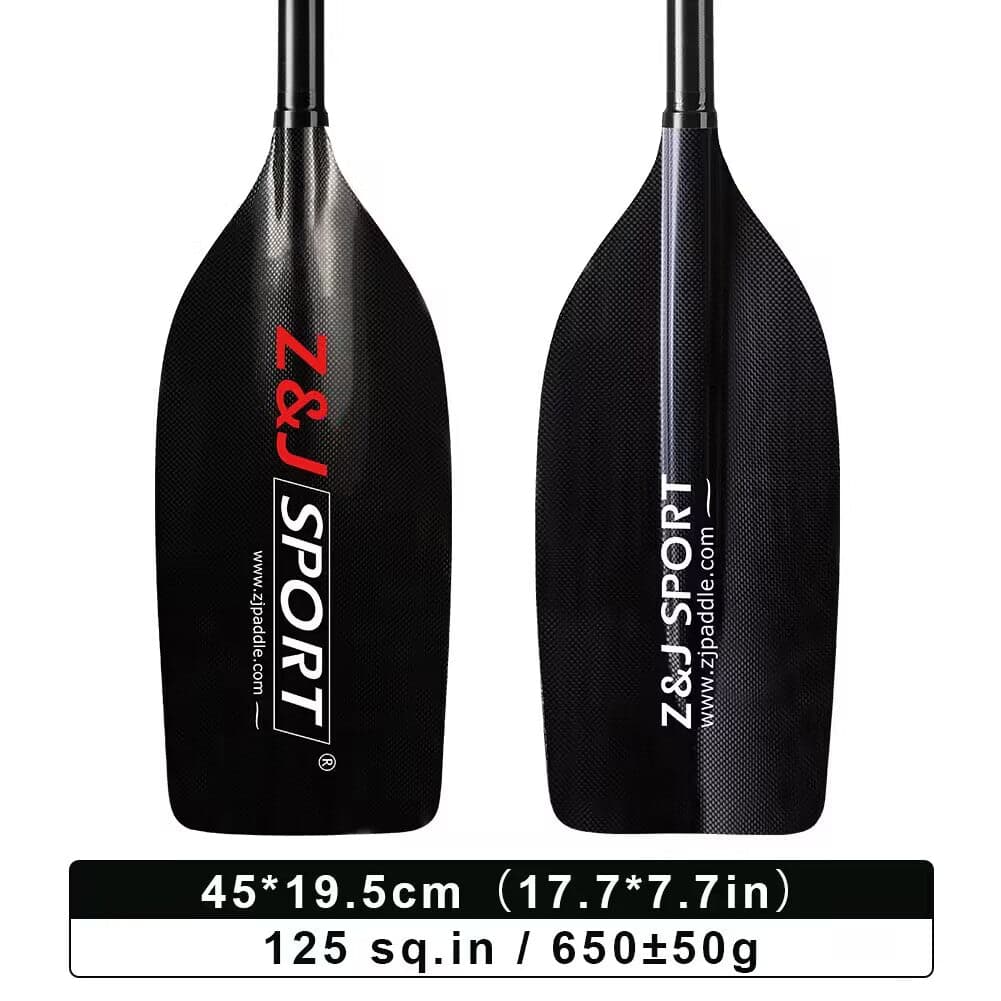 ZJ Canoe Whitewater Rafting Paddle with Carbon Blade