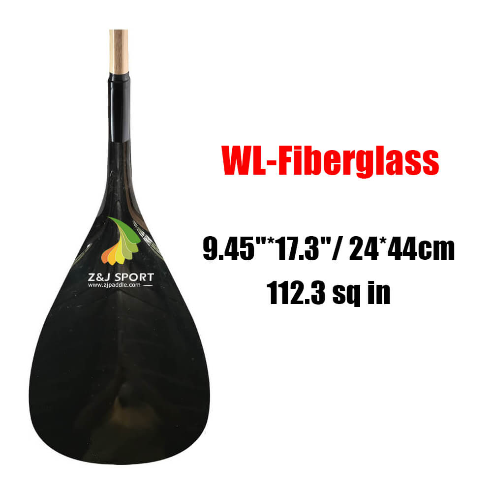 ZJ Hybrid Outrigger Canoe Paddle With C-WL Fiberglass or Carbon Blade in Discount