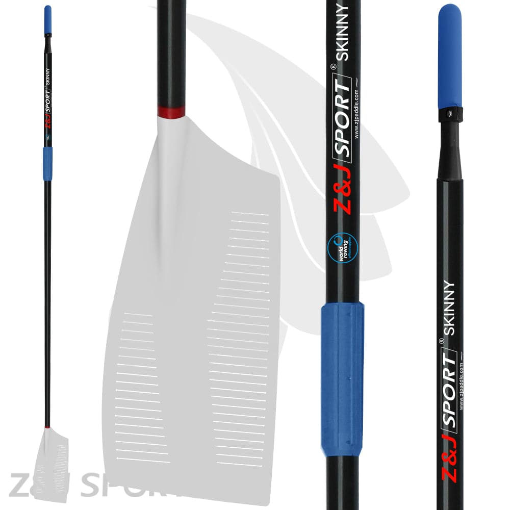 ZJ Sculling Oars With Carbon Oval Shaft and Slit in Blade (5 pairs/box)