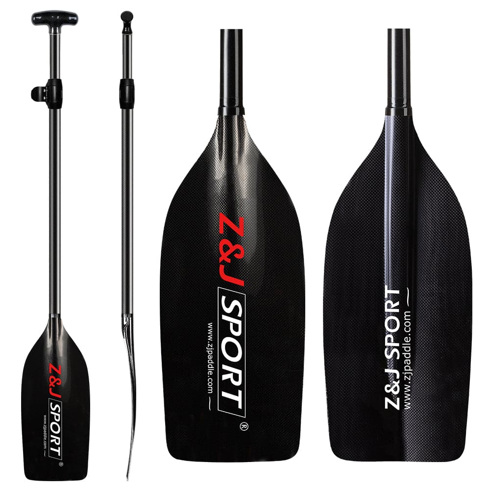 ZJ Canoe Whitewater Rafting Paddle with Carbon Blade