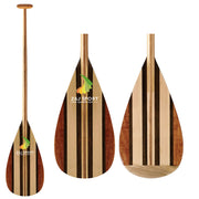 full wood outrigger canoe paddle