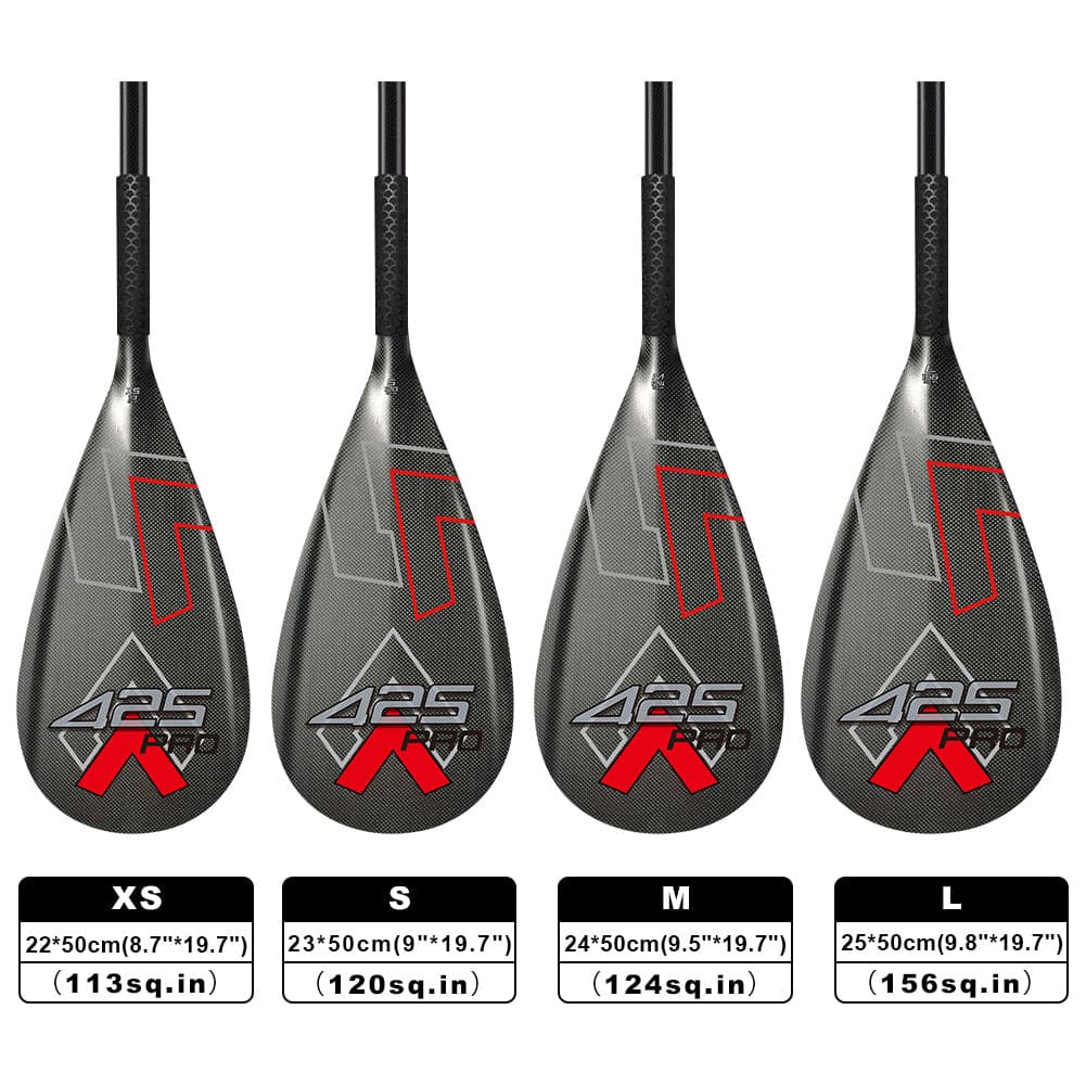 425Pro Full Carbon Outrigger Canoe Paddle for Va'a Upper Bent Shaft with Anti Skid Grip
