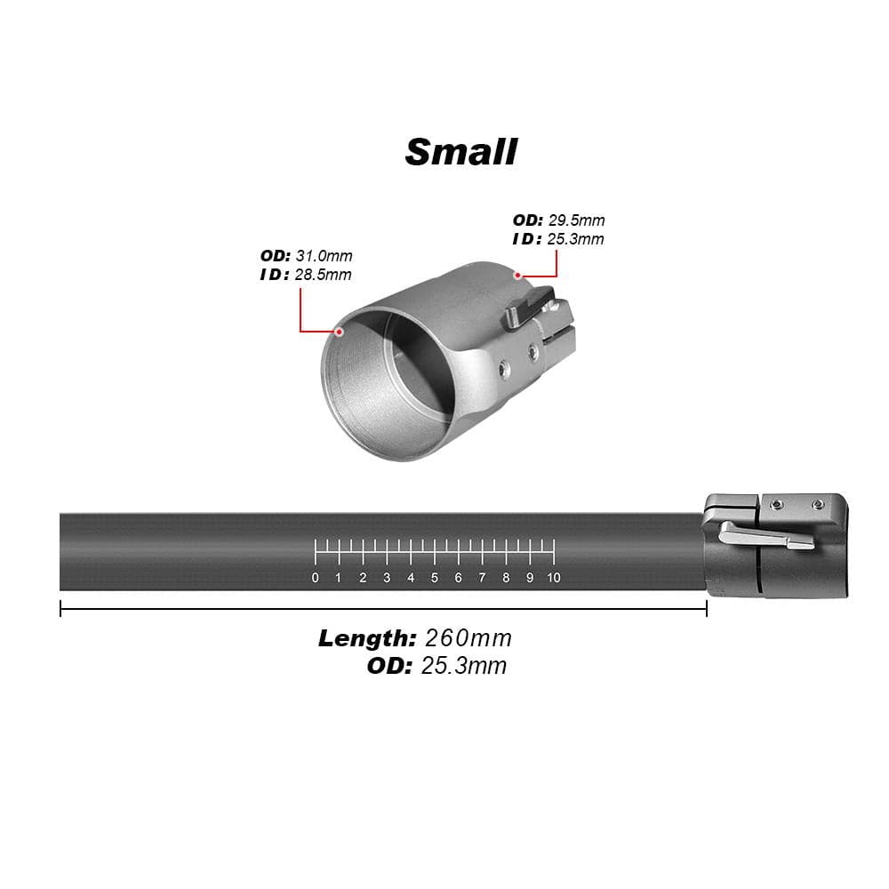 ZJ Plastic and Aluminum Clamp Adjuster Ferrule With Inner Carbon Tube For Kayak Paddle