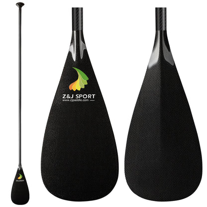 ZJ 1-Piece SUP Paddle Surfing Lightweight Carbon Stand up Paddle With Oval Shaft (S) (unassembled)