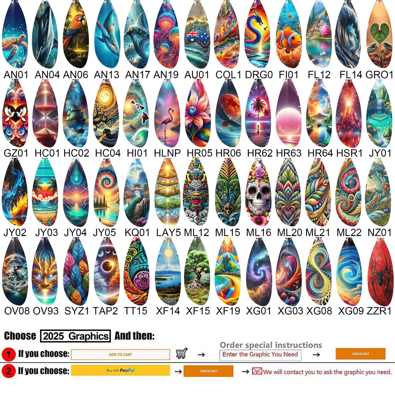 2025 graphic seakayak paddle