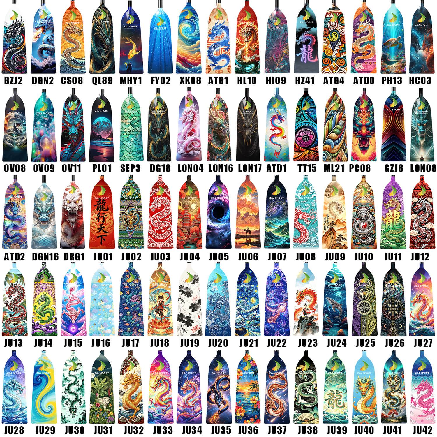 Dragon Boat Wood Paddles