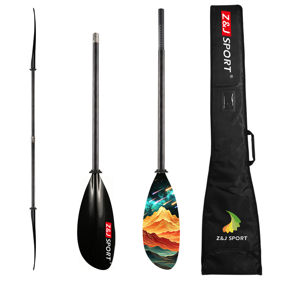 ZJ Seakayak Carbon Fiber Paddle High-angle Paddling Dynamic Blade for Touring Kayak (SKD-I)