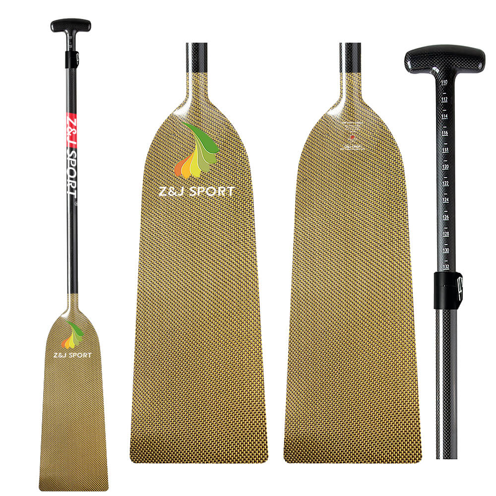 ZJ IDBF Approved Dragon Boat Paddle Carbon Flat Blade (Special Material)