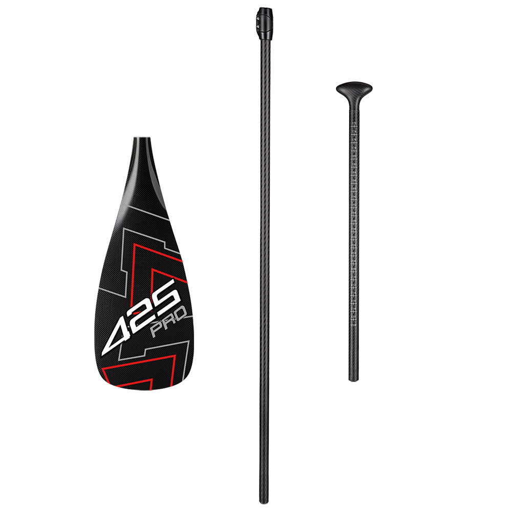 ZJ 425Pro Carbon SUP Paddle com lâmina MOANA e eixo cônico de alto módulo de carbono em peso leve