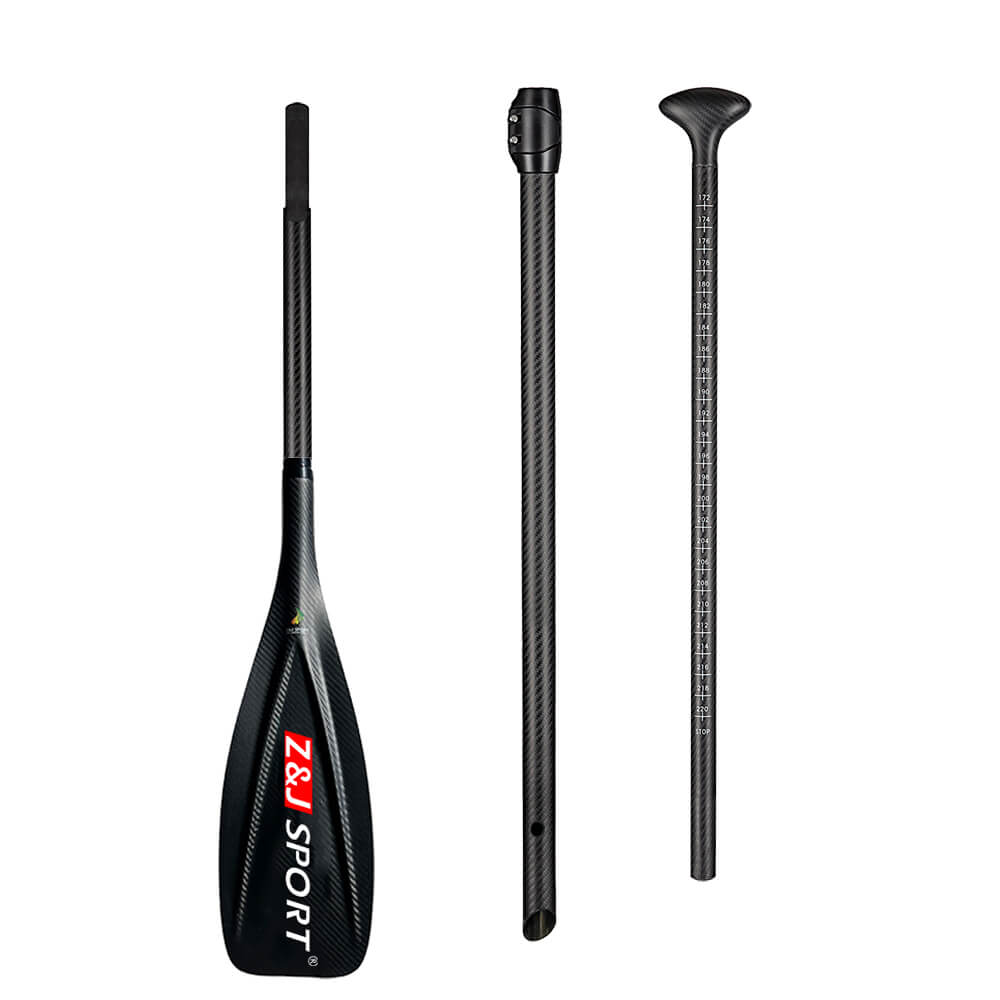ZJ 1-piece High Modulus Carbon SUP Paddle Ultralight Stand up Paddle for Race ( 2-piece/3-piece)  (Vibe)