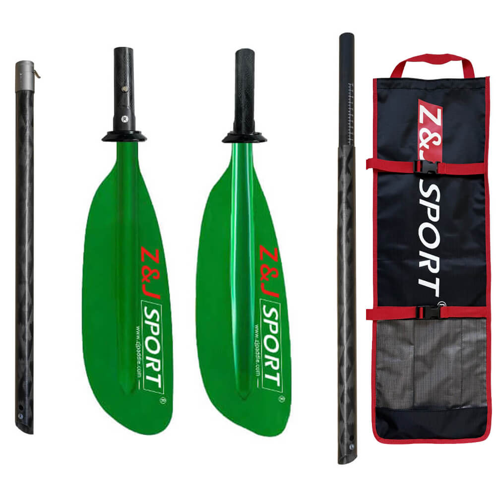 4-piece_Sea_Kayak_Paddle-SKIII-GREEN