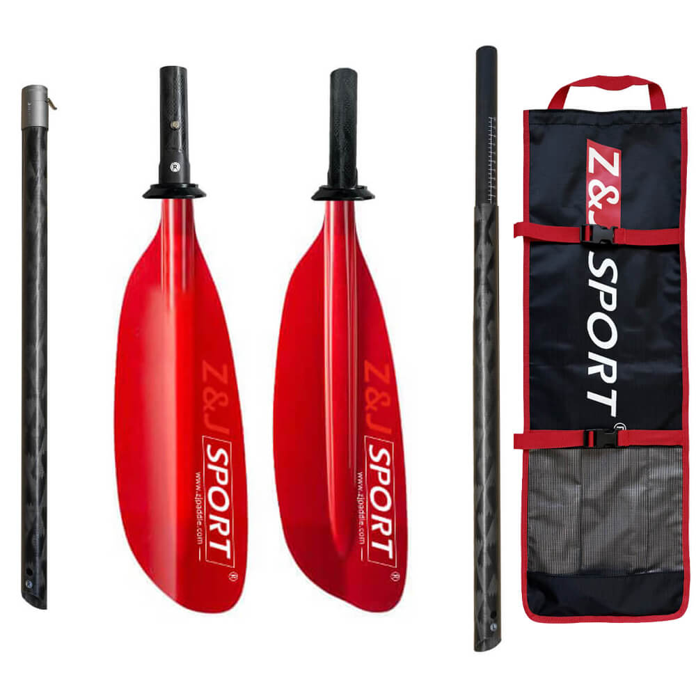 4-piece_Sea_Kayak_Paddle-SKIII-RED