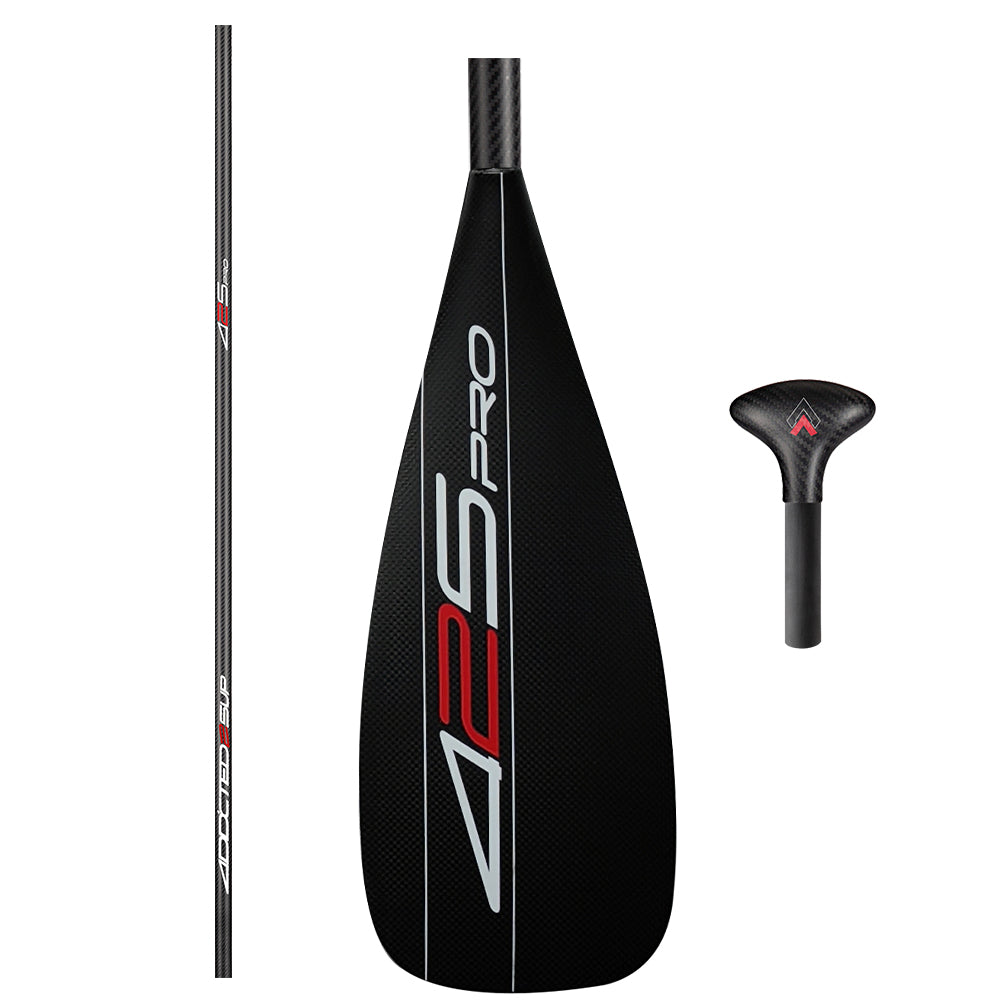 ZJ 425Pro Carbon Sup Paddel mit Waffenblatt und konischem Schaft aus High Modulus Carbon in Leichtbauweise