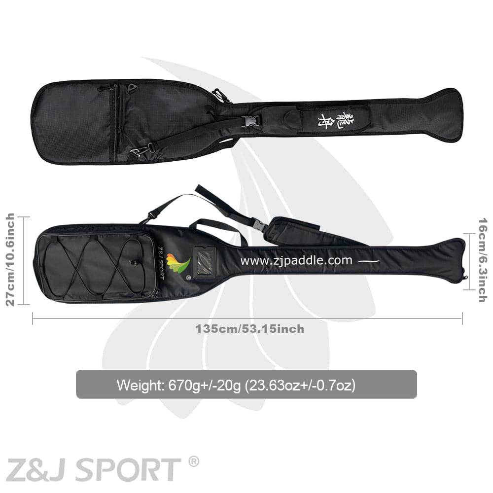 ZJ Black Dragon Boat Paddle Bag with Seat Net Pocket (Valid When Order with Paddle)