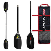 4 piece whitewater kayak paddle with bag-S