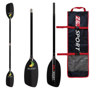 4 piece whitewater kayak paddle with bag