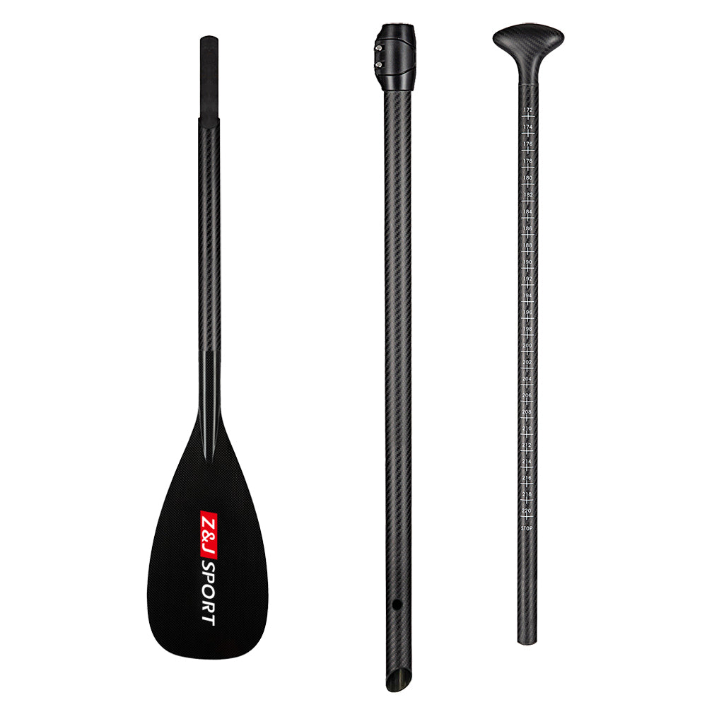 ZJ Adjustable SUP Paddle All Water Carbon Stand up Paddle 85sq.in Blade (85)