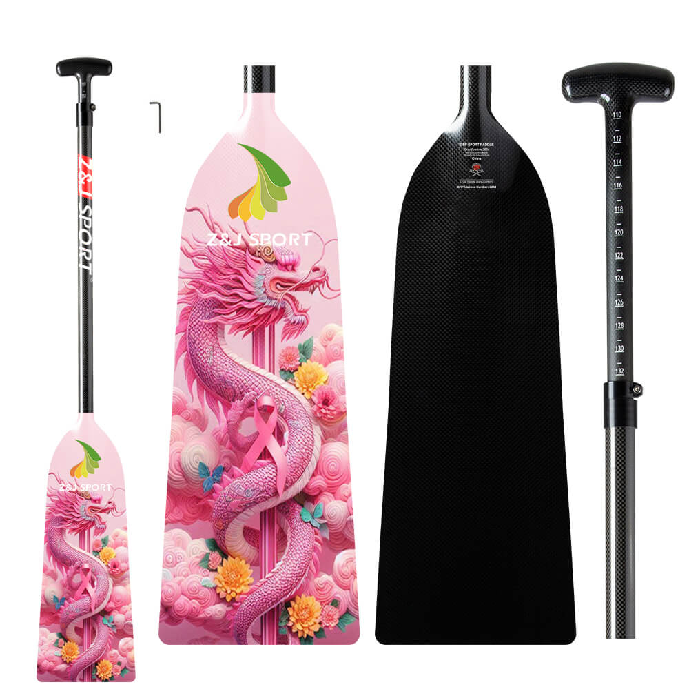 ZJ Graphic Dragon Boat Paddle-PINK Series