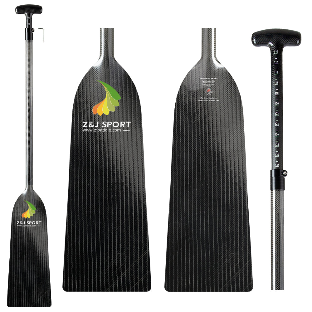 ZJ IDBF Approved Dragon Boat Paddle with Carbon Weave/ T700 Multi-axis Carbon Fiber/Kevlar/ Innegra Blade (OPDP/ ADDP)