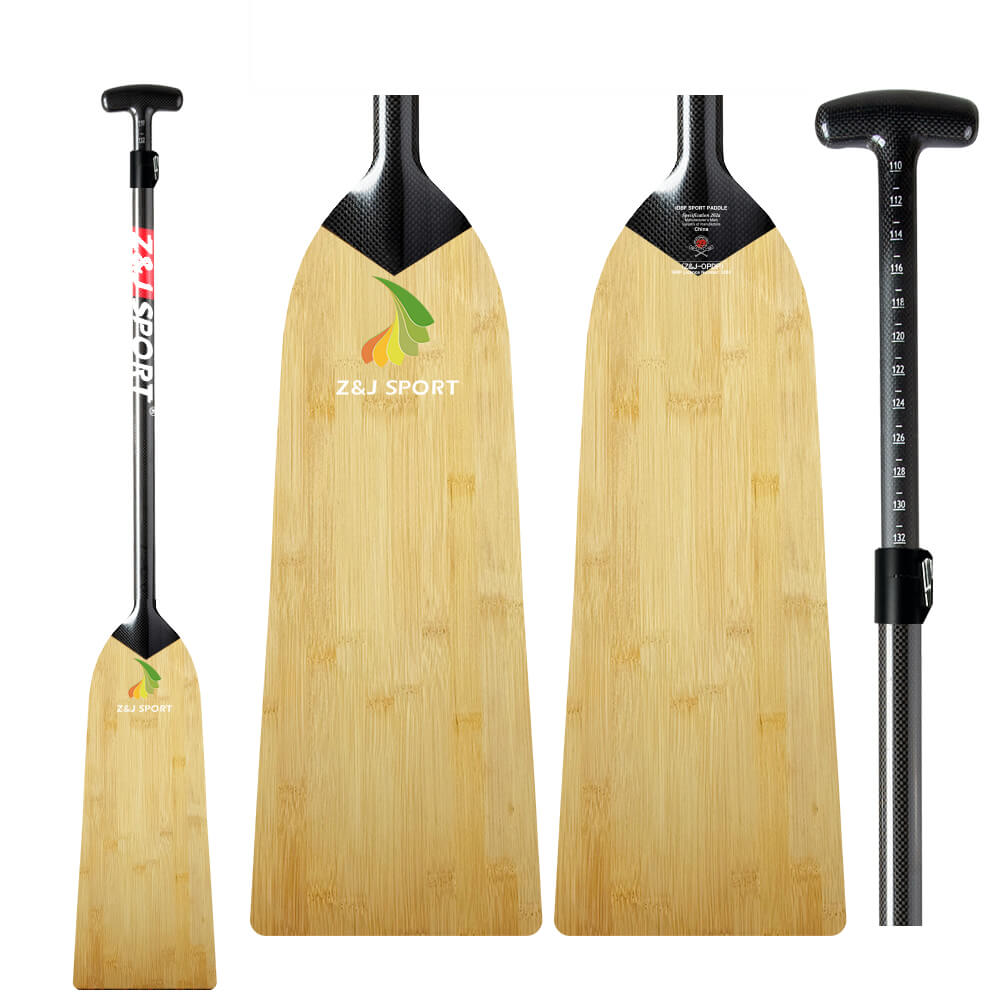 ZJ Graphic Dragon Boat Paddle-Wooden Veneer