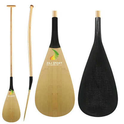 ZJ Hybrid Outrigger Canoe Paddle With C-SM Carbon Blade in Discount