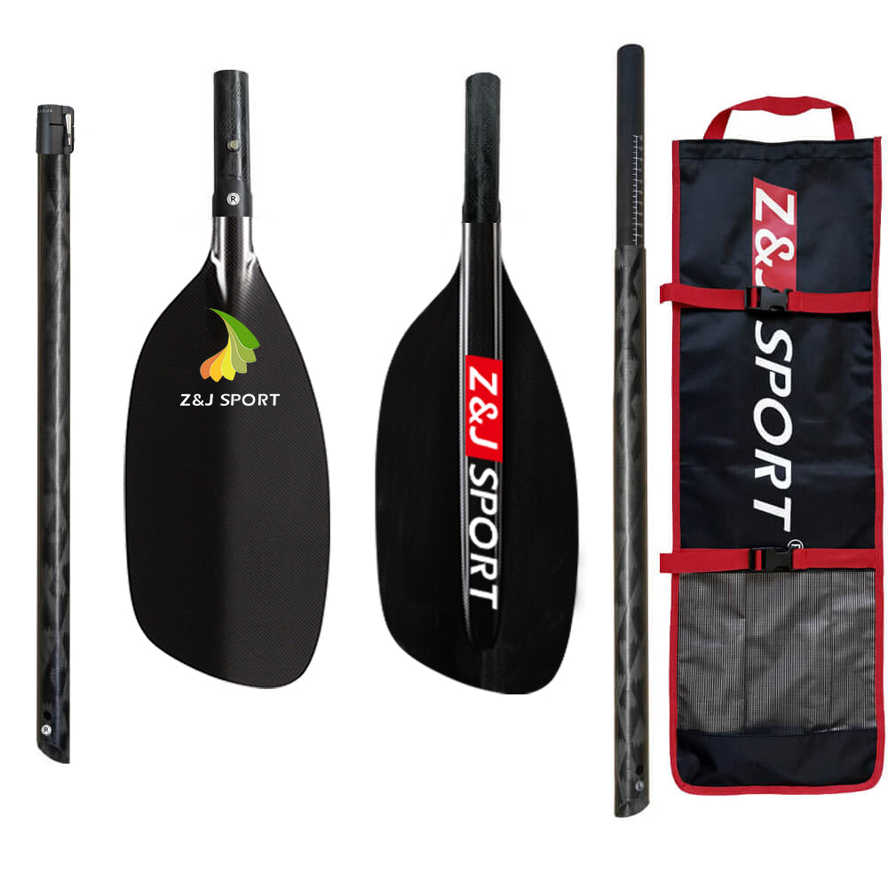 ZJ 4-piece Whitewater Kayaking Paddle Carbon Fiberglass Kevlar Blade (Classic model)