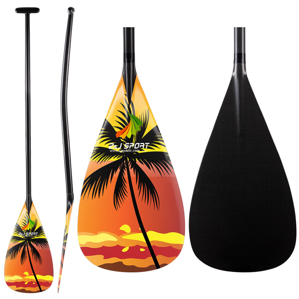 ZJ Graphic Outrigger Canoe Paddle (Factory Second)
