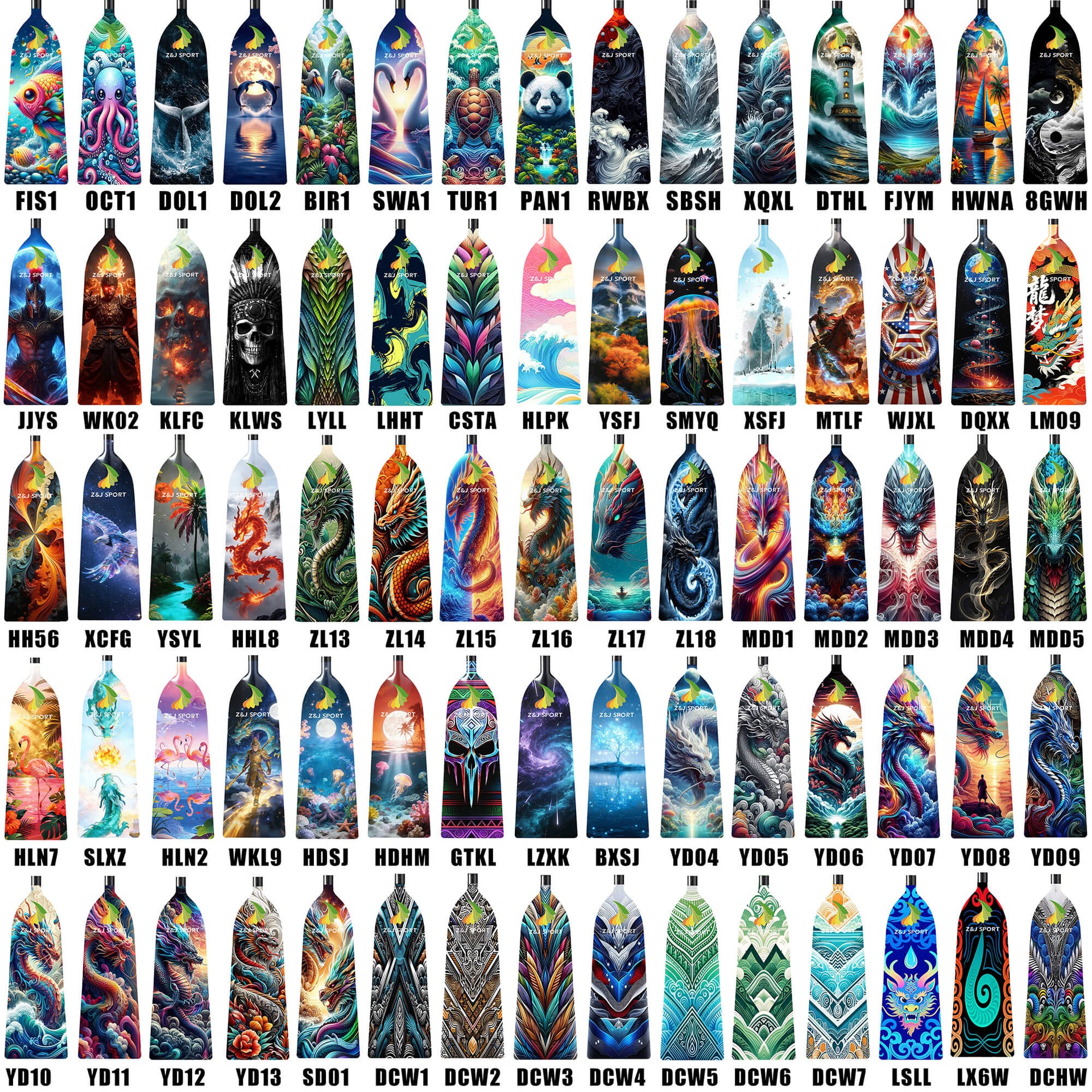 Dragon Boat Paddle Graphic