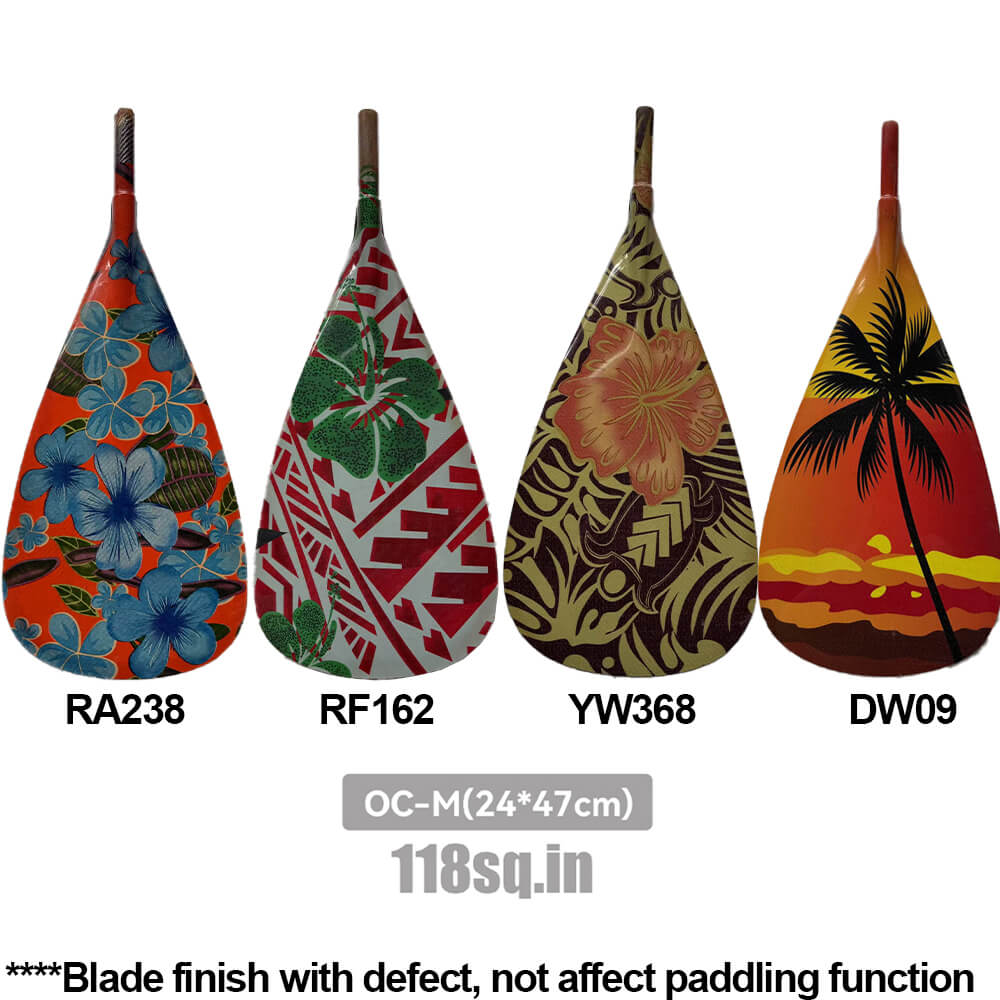 ZJ Graphic Outrigger Canoe Paddle (Factory Second)