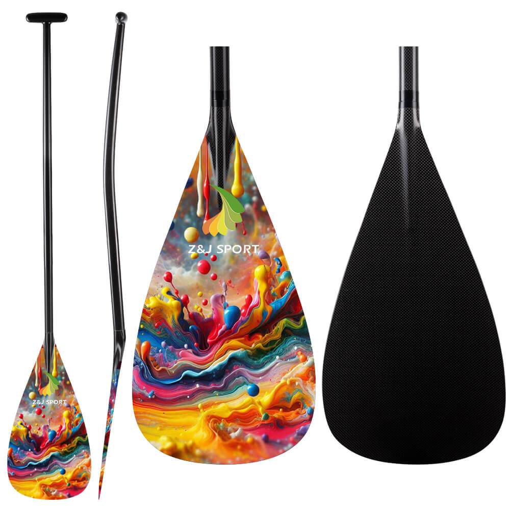 ZJ Full Carbon Outrigger Canoe Paddle for Va'a, Waka-ama, Vaka Graphic