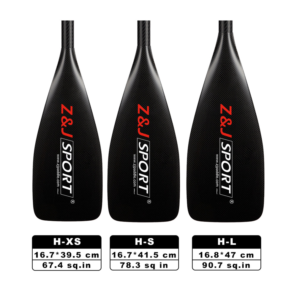 ZJ 3 pièces SUP Paddle Race H Modèle