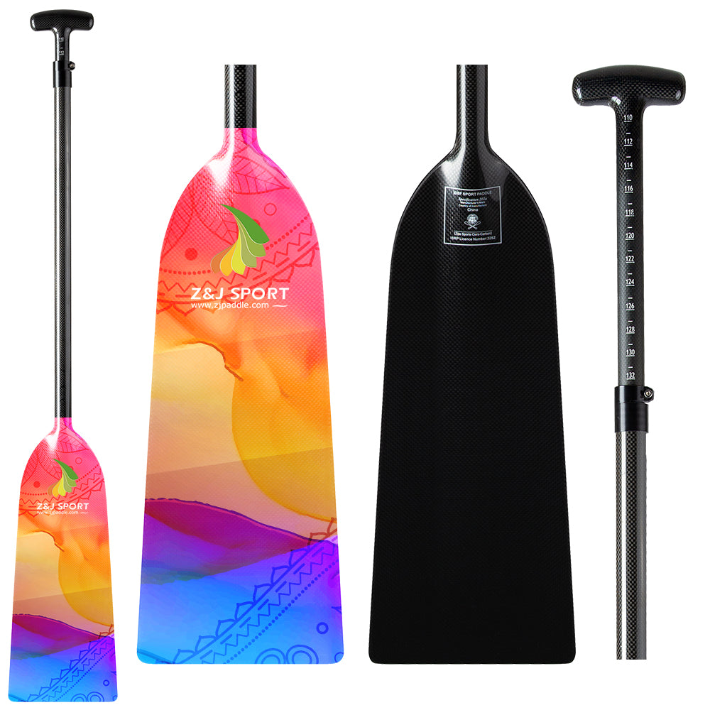 ZJ Graphic Dragon Boat Paddle Full Carbon IDBF Approved Paddle (Limited Time Promotion)