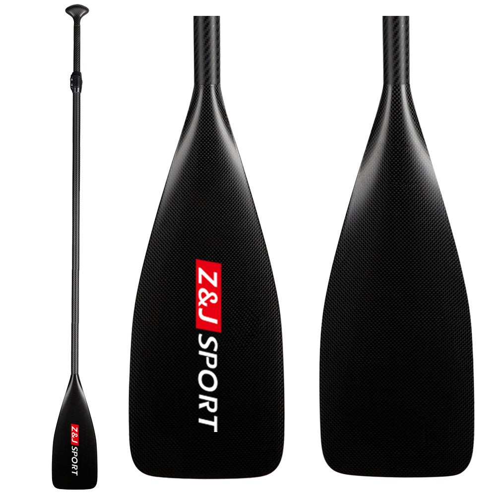 ZJ Adjustable SUP Paddle Carbon Race Stand up Paddle 67.4/78.3/90.7 sq.in Blade(H)