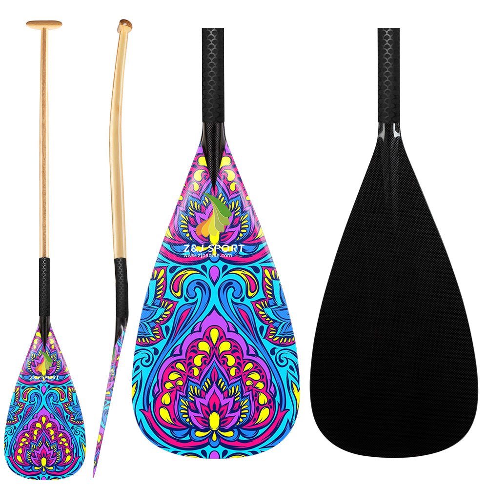 ZJ Graphic Hybrid Outrigger Canoe Paddle (Special Offer)