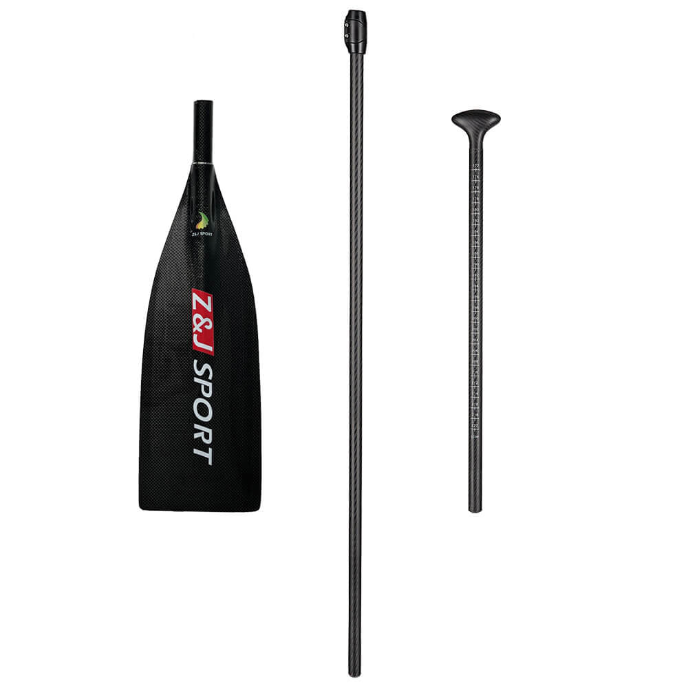 ZJ 1-piece High Modulus Carbon SUP Paddle Ultralight Stand up Paddle for Race ( 2-piece/3-piece)  (MACON)