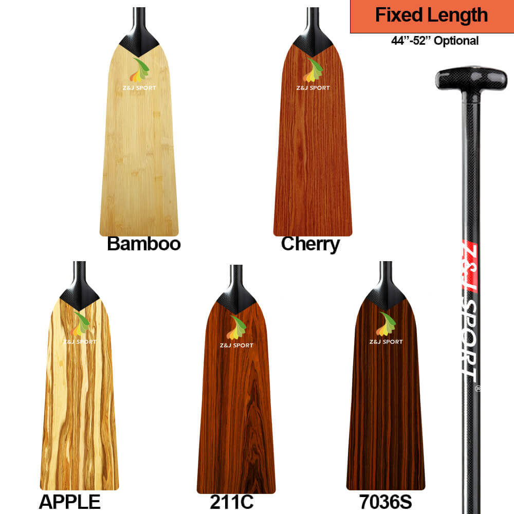 ZJ Graphic Dragon Boat Paddle-Wooden Veneer