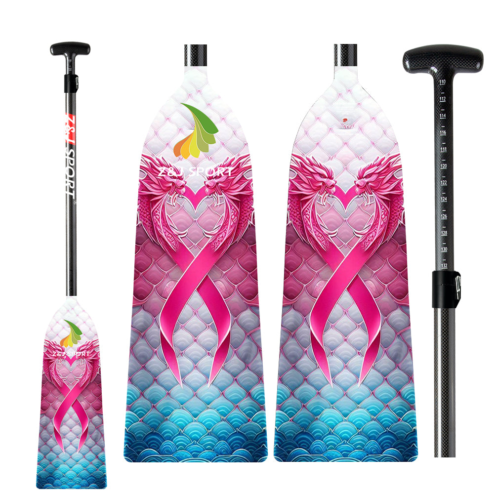 ZJ Graphic Dragon Boat Paddle-PINK Series