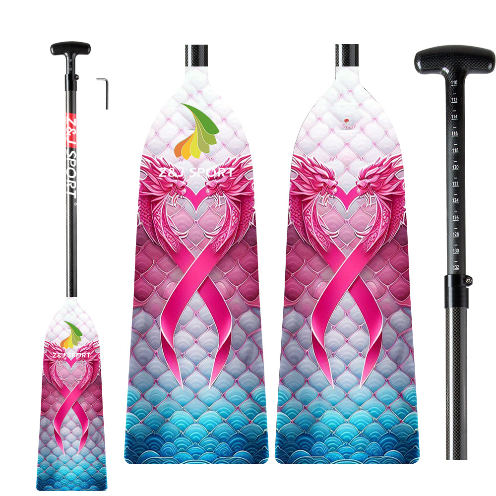 ZJ Graphic Dragon Boat Paddle-PINK Series