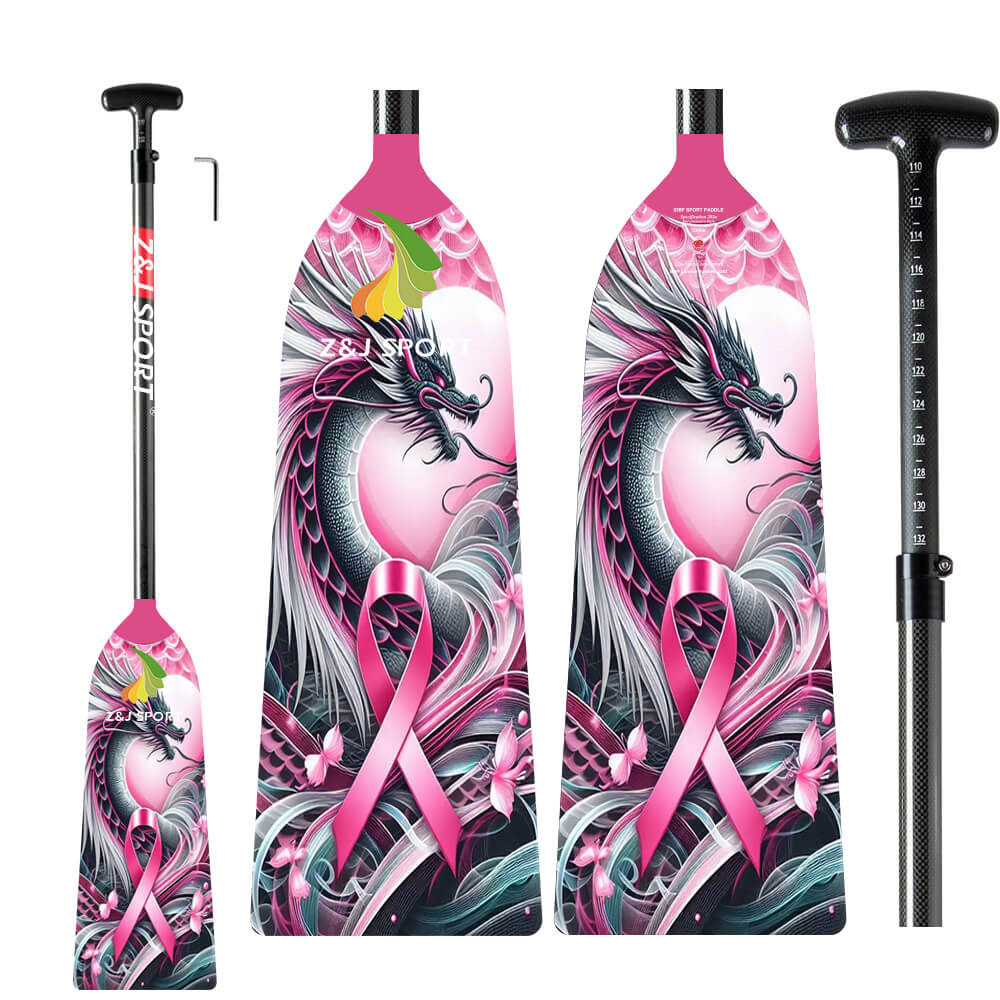 PINK dragon boat paddle