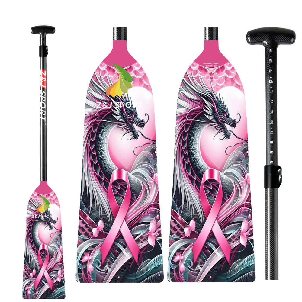 ZJ Graphic Dragon Boat Paddle-PINK Series