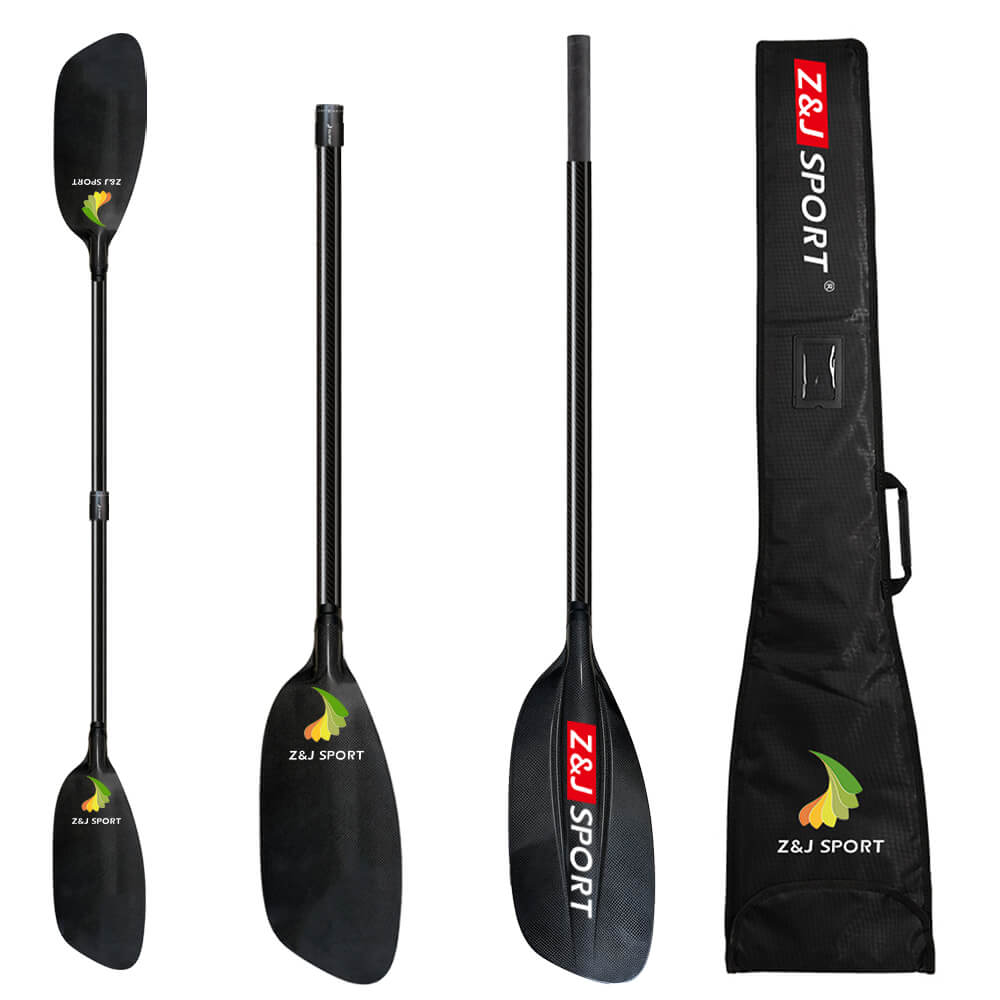 ZJ Carbon Whitewater Kayaking Paddle with Integrated Foam Blade and Straight Shaft (SG model)