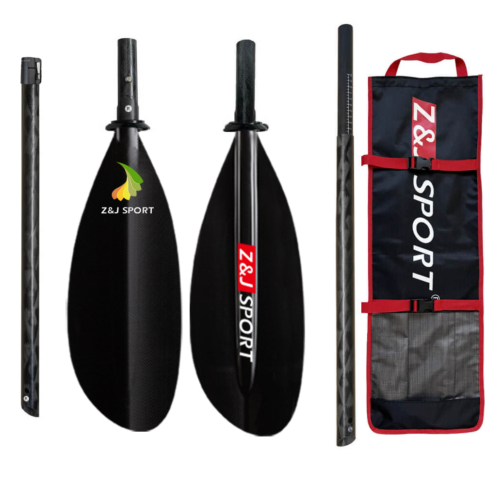 ZJ Seakayak Carbon Fiber Paddle High-angle Paddling Dynamic Blade for Touring Kayak  (SKD-II)