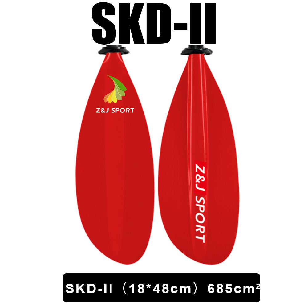 ZJ Seakayak Paddle Carbon Shaft High-angle Paddling Dynamic Glassfiber Blade for Touring Kayak (SKD-II)