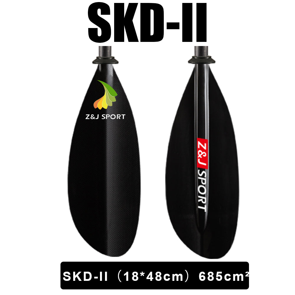 ZJ Seakayak Carbon Fiber Paddle High-angle Paddling Dynamic Blade for Touring Kayak  (SKD-II)