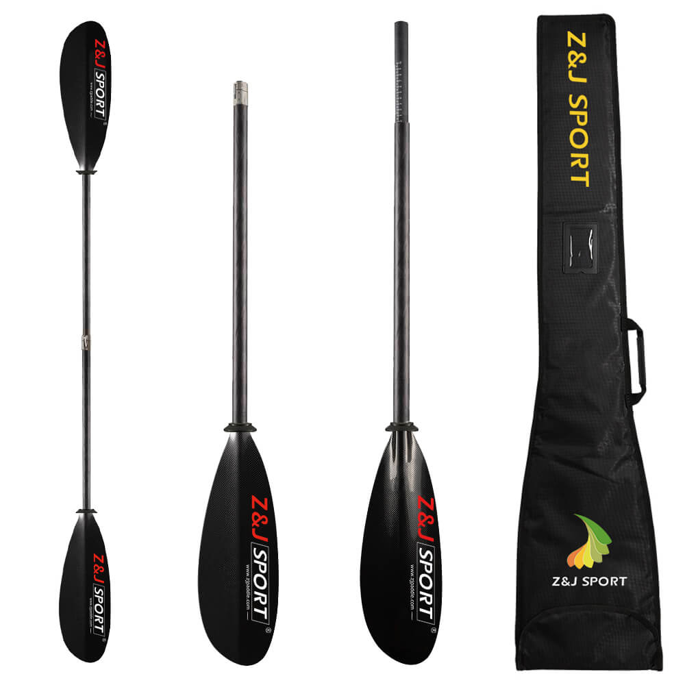 ZJ Seakayak Full Carbon Paddle Low-angle Paddling Relaxed Blade for Touring Kayak (SKR-T)