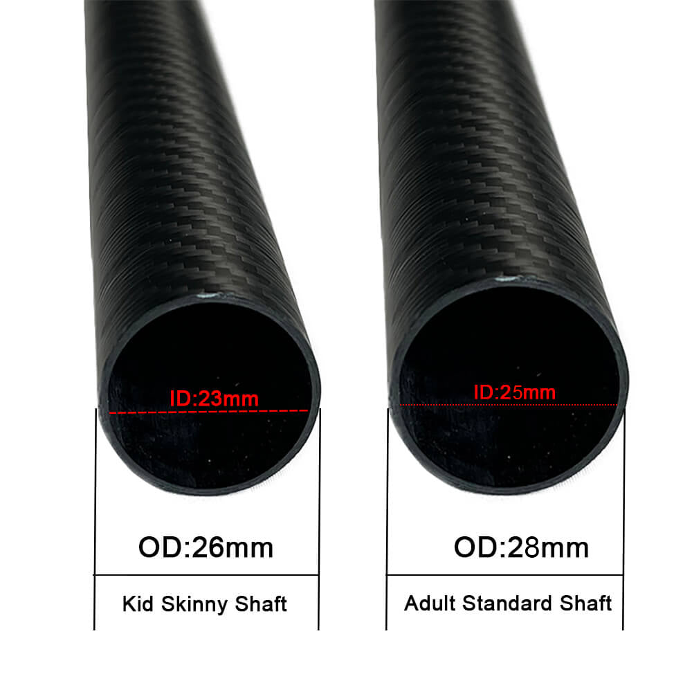 ZJ 3-Piece SUP Paddle for Kids With Skinny Carbon Shaft 152-220cm Adjustable (for Kids)