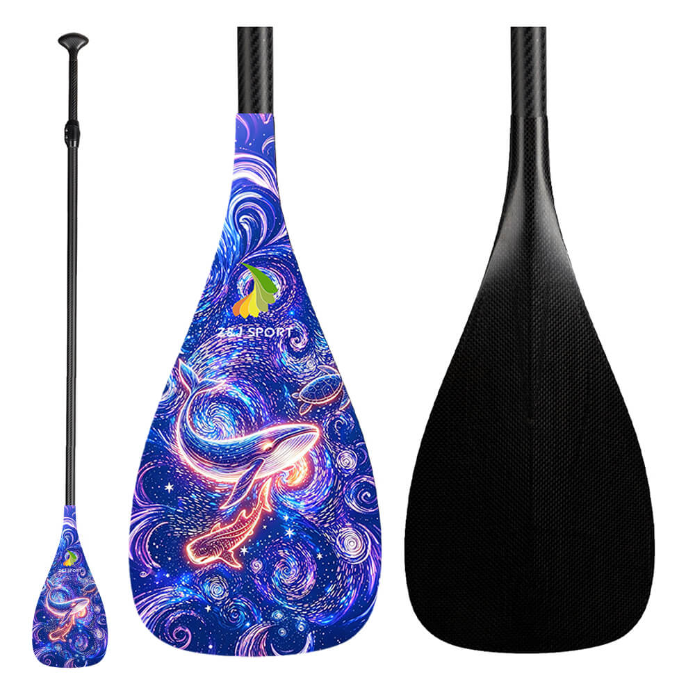 ZJ Adjustable SUP Paddle Wave Carbon Stand up Paddle 84sq.in/ 95sq.in Blade (TG)