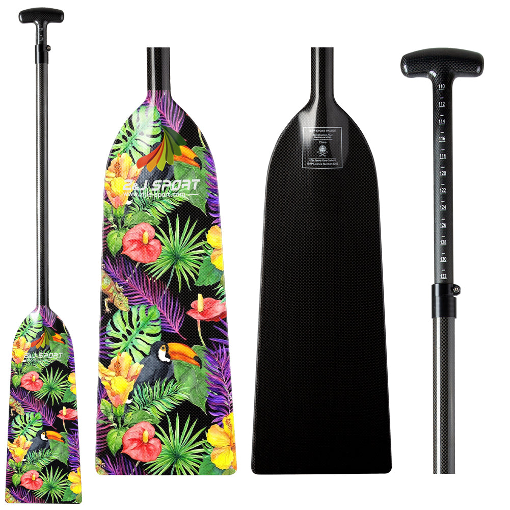 ZJ Graphic Dragon Boat Paddle Full Carbon IDBF Approved Paddle (Limited Time Promotion)