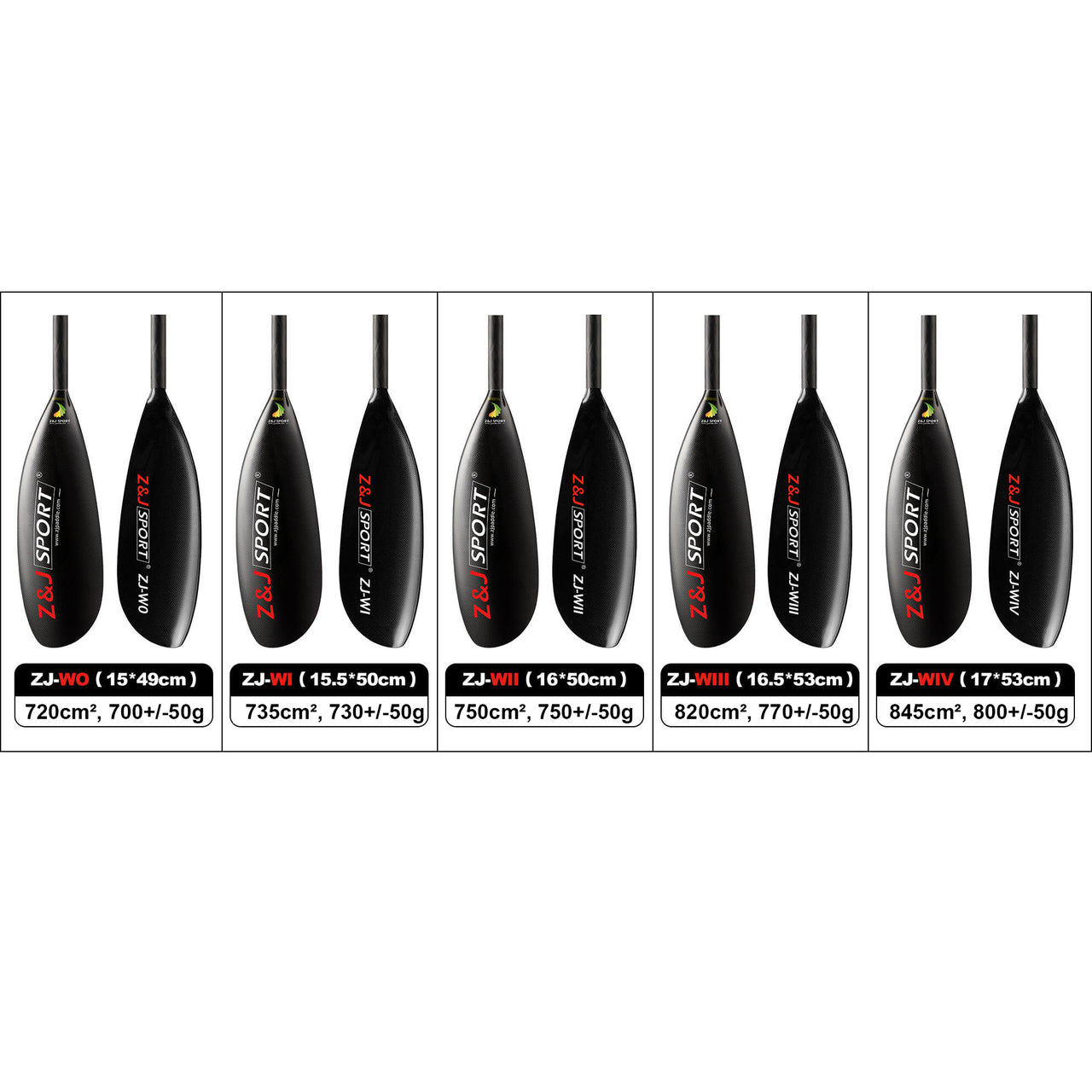 W kayak wing paddle
