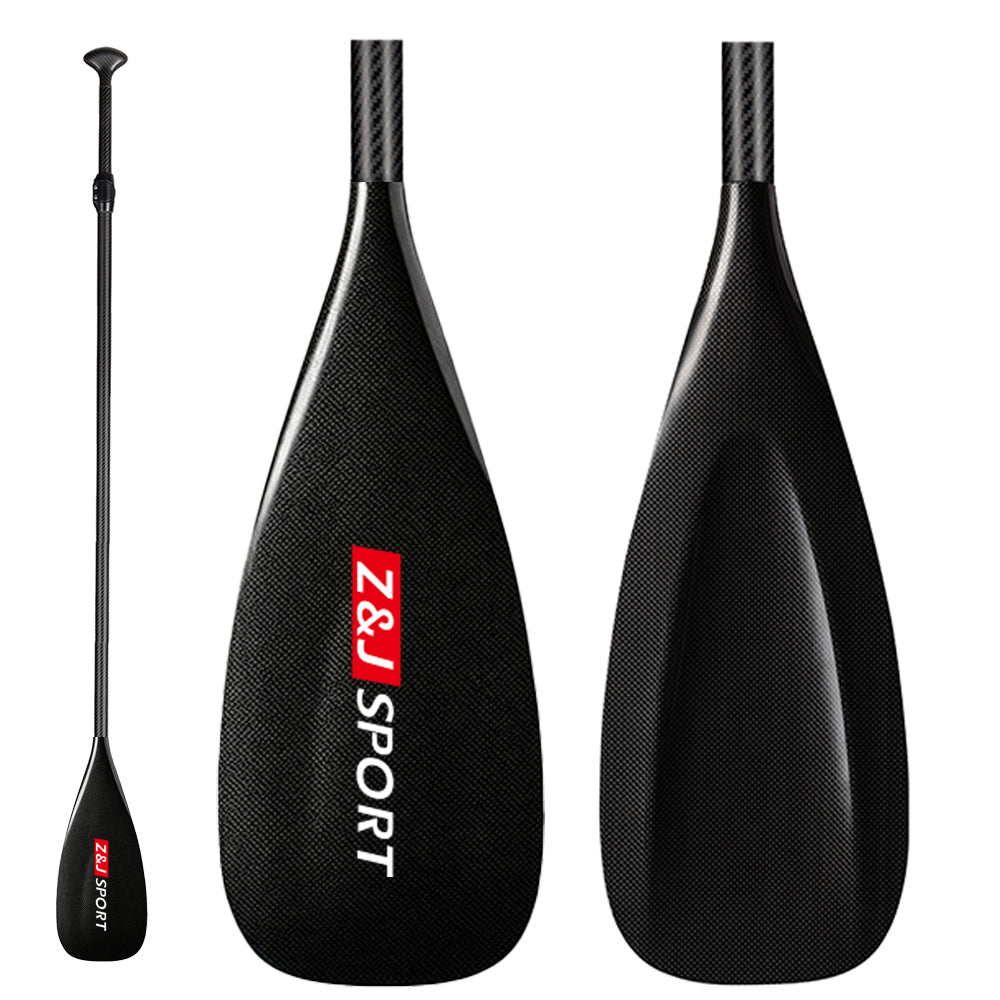ZJ Adjustable SUP Paddle Carbon Race Stand up Paddle 88sq.in Blade (X)
